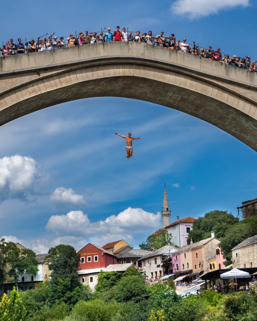 old bridge jumping